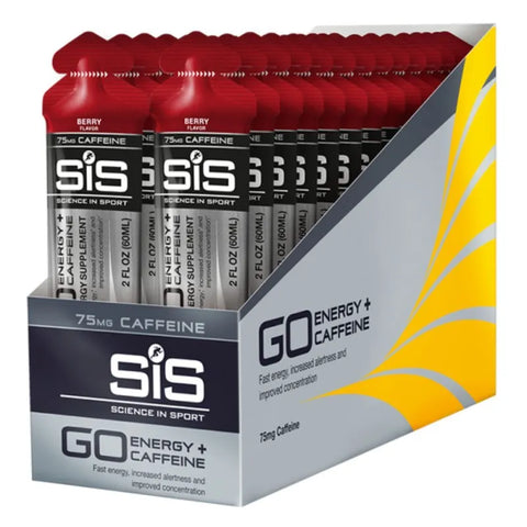 Gel SIS Running Go Energy + Caff Berry 60 ML Caja 30 Pz
