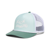 Black Diamond Flat Bill Trucker - Foam Green/Laurel