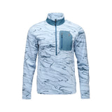 Black Diamond Rift Half-Zip Fleece Jacket Hombre - Fog Blue/Midnight Blue