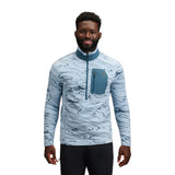 Black Diamond Rift Half-Zip Fleece Jacket Hombre - Fog Blue/Midnight Blue