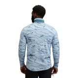 Black Diamond Rift Half-Zip Fleece Jacket Hombre - Fog Blue/Midnight Blue