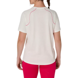 Playera Asics Mujer Padel Game All Over Print  - Blanco