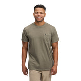 Black Diamond Patch Short Sleeve Pocket Tee Hombre - Walnut