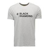 Black Diamond Mini Stacked Short Sleeve Tee Hombre - Nickel Heather
