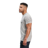 Black Diamond Mini Stacked Short Sleeve Tee Hombre - Nickel Heather