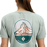 Black Diamond Heritage Badge Short Sleeve Tee Mujer  - Agave
