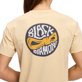 Black Diamond Rope Badge Short Sleeve Tee Mujer - White Oak