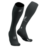 Compressport Full Socks Triatlón Full Aero Unisex - Black/White