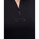BANDIT Chamara Mujer Running CaldoGridTM Quarter Zipp - Black