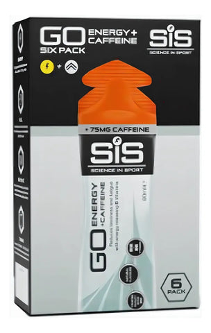 Gel SIS Running Go Energy + Caff Orange 60 ML Caja 6 PZA