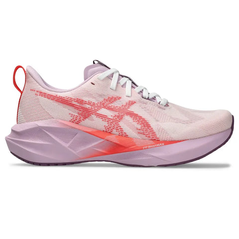 ASICS Tenis Mujer Running NOVABLAST 5 White/Coral Reef