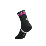 Compressport Pro Marathon Socks V2.0 - Black/Safe Yellow/Neo Pink