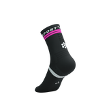Compressport Pro Marathon Socks V2.0 - Black/Safe Yellow/Neo Pink