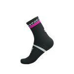 Compressport Pro Marathon Socks V2.0 - Black/Safe Yellow/Neo Pink