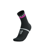 Compressport Pro Marathon Socks V2.0 - Black/Safe Yellow/Neo Pink