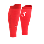 Compressport Calfs R2 3.0 Fluo Red/White Reflective