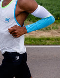 Compressport Armforce Ultralight - Norse Blue/Neon Green