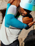 Compressport Armforce Ultralight - Norse Blue/Neon Green