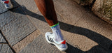 Compressport Pro Marathon Socks V2.0 - White/Norse Blue/Neon Green