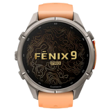 Reloj Garmin Running Fenix 9 Pro 43 mm - Rosa Pastel/Naranja Otoñal