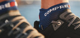 Compressport Pro Racing Socks V4.0 Run Low -  Sodalite/Fluo Blue