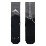 Calcetines Buff UNISEX Running Merino Lightweight Crew - Negro/Gris