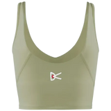 DISTRICT VISION Sports Bra Mujer Running Twin Layer - Light Green