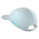 Gorra Compressport 5 Panel Light Cap - White / Blue-Green