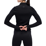 BANDIT Chamara Mujer Running CaldoGridTM Quarter Zipp - Black