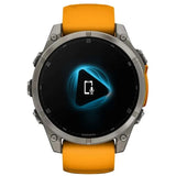 Reloj Garmin fēnix® 8 – 47 mm, AMOLED - Naranja/Grafito