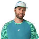 Playera Asics Hombre Padel Court All Over Print - Misty Pine/Vital Green