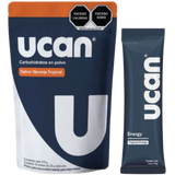UCAN Running Carbs En Polvo 375g Naranja/Tropical Bolsa con 15 Pz
