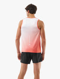Compressport Performance Singlet HOMBRE - Fluo Red/White