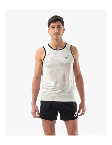 Compressport Performance Singlet Men - Sugar/Camo Print