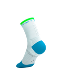 Compressport Pro Marathon Socks V2.0 - White/Norse Blue/Neon Green