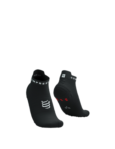 Compressport Pro Racing Socks V4.0 Run Low - Black White