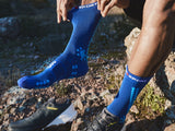 Compressport Pro Racing Socks V4.0 Trail Soladite/Fluo Blue