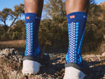 Compressport Pro Racing Socks V4.0 Trail Soladite/Fluo Blue