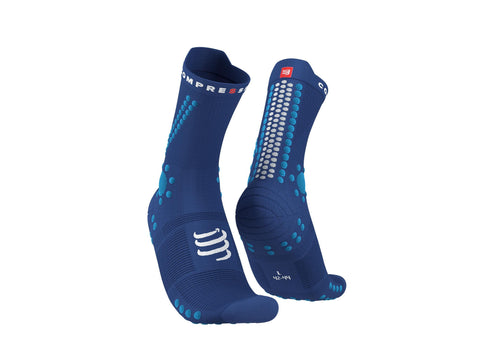 Compressport Pro Racing Socks V4.0 Trail Soladite/Fluo Blue