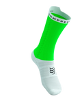 Compressport Pro Racing Socks V4.0 Bike - Neon Green/White
