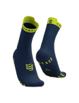 Compressport Pro Racing Socks V4.0 Run High -  Blues/Green Sheen