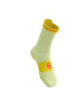 Compressport Pro Racing Socks V4.0 Run High - Elf Yellow/Fluo Red