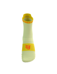 Compressport Pro Racing Socks V4.0 Run High - Elf Yellow/Fluo Red