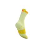 Compressport Pro Racing Socks V4.0 Run High - Elf Yellow/Fluo Red