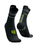 Compressport Pro Racing Socks V4.0 Run High Flash Black/Fluo Yellow