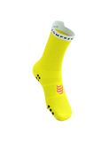 Compressport Pro Racing Socks V4.0 Run High - Safe Yellow/White