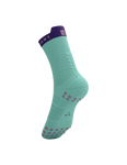 Compressport Pro Racing Socks v4.0 Run High - Shell Blue/Purple