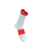 Compressport Pro Racing Socks V4.0 Run High - White/Fluo Red