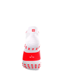 Compressport Pro Racing Socks V4.0 Run Low Ironman 2026 - White/Neon Red
