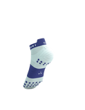 Compressport Pro Racing Socks V4.0 Run Low - Star White/Orient Blue